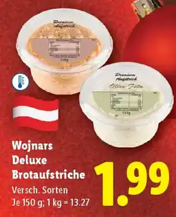 Lidl Wojnars deluxe brotaufstriche Angebot
