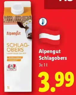 Lidl Alpengut schlagobers Angebot