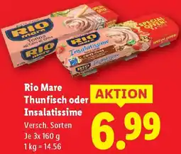 Lidl Rio mare thunfisch oder insalatissime Angebot