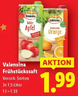 Lidl Valensina frühstückssaft Angebot