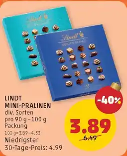 PENNY Lindt mini-pralinen Angebot
