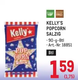 Metro Kelly's popcorn salzig Angebot
