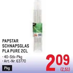 Metro Papstar schnapsglas pla pure 2cl Angebot