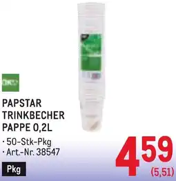 Metro Papstar trinkbecher pappe Angebot
