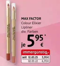 dm MAX FACTOR Colour Elixier Lipliner Angebot
