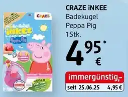 dm CRAZE INKEE Badekugel Peppa Pig Angebot