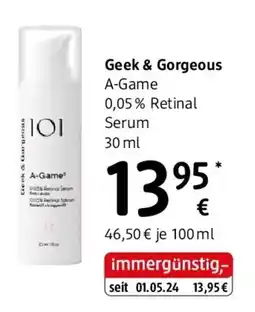 dm Geek & Gorgeous A-Game Angebot