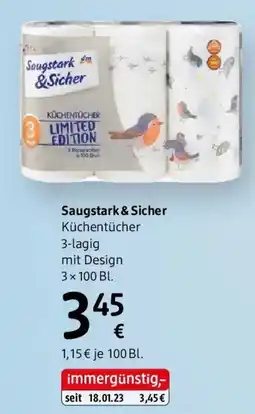 dm Saugstark &Sicher Angebot