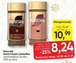 SPAR Gourmet Nescafé Gold Classic Löskaffee verschiedene Sorten Angebot