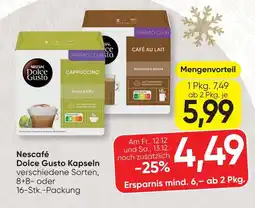 SPAR Gourmet Nescafé Dolce Gusto Kapseln Angebot