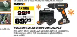 OBI Worx akku-schlagbohrmaschinewx370.2 Angebot