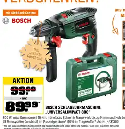 OBI Bosch schlagbohrmaschine universalimpact 800 Angebot