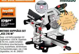 OBI Metabo kappsäge-set kgs 216 m Angebot