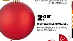 OBI Weihnachtsbaumkugeln Angebot
