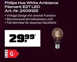 OBI Philips hue white ambiance filament Angebot