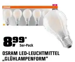 OBI Osram led-leuchtmittel glühlampenform Angebot