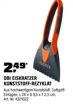 OBI Obi eiskratzer schwarz-orange Angebot