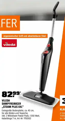 OBI Vileda Dampfreiniger Steam Plus XXL Angebot