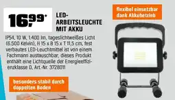 OBI Led-arbeitsleuchte mit akku Angebot