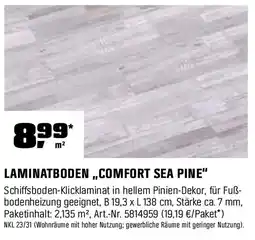 OBI Laminatboden comfort sea pine Angebot