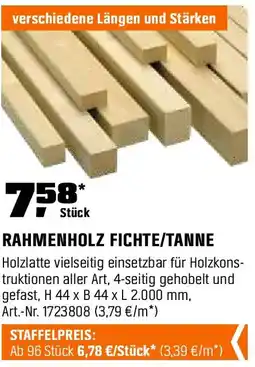 OBI Rahmenholz fichte/tanne Angebot