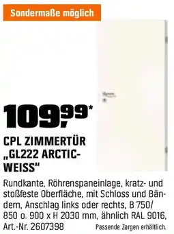 OBI Cpl zimmertür l222 arctic- weiss Angebot