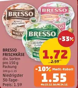 PENNY Bresso frischkäse Angebot