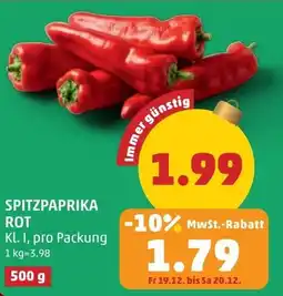 PENNY Spitzpaprika rot Angebot