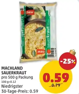 PENNY MACHLAND SAUERKRAUT Angebot