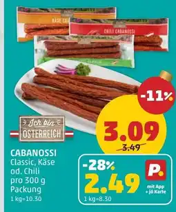 PENNY Cabanossi classic, käse od. chili Angebot