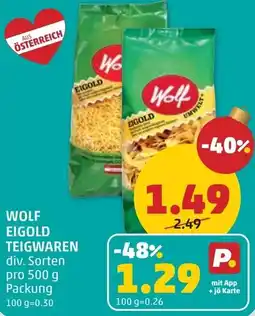 PENNY Wolf eigold teigwaren Angebot