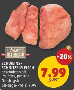 PENNY Schweins- schnitzelfleisch Angebot