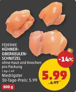 PENNY Federike hühner- oberkeulen- schnitzel Angebot