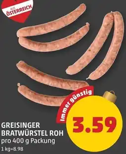 PENNY Greisinger bratwürstel roh Angebot