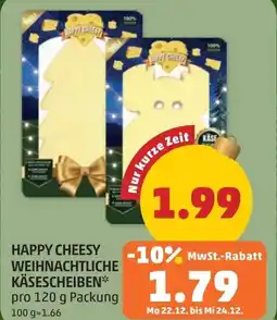 PENNY Happy cheesy weihnachtliche käsescheiben Angebot