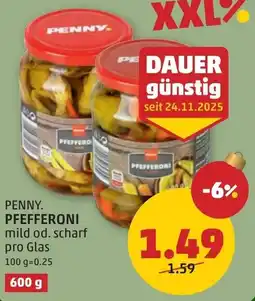 PENNY Penny. pfefferoni mild od. scharf Angebot