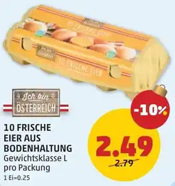 PENNY 10 frische eier aus bodenhaltung l Angebot
