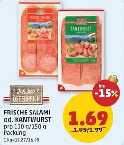 PENNY Frische salami od. kantwurst Angebot