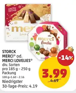 PENNY Storck merci od. merci lovelies Angebot