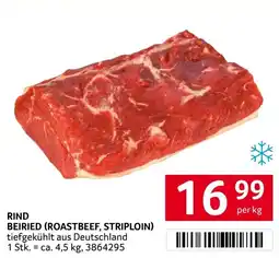 Transgourmet Rind beiried (roastbeef, striploin) Angebot