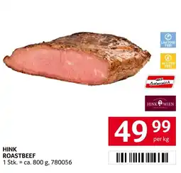 Transgourmet Hink roastbeef Angebot