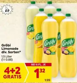 Billa Gröbi Limonade div. Sorten Angebot