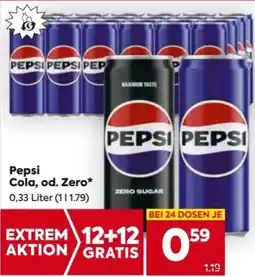 Billa Pepsi Cola, od. Zero Angebot