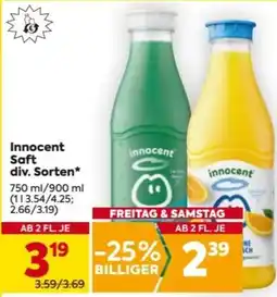 Billa Innocent Saft div. Sorten Angebot