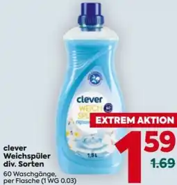Billa clever Weichspüler div. Sorten Angebot