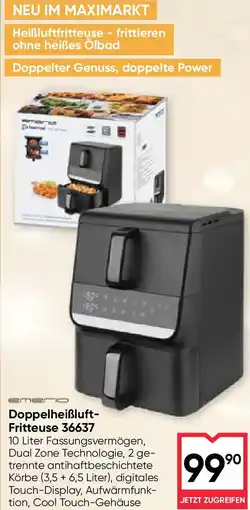 Maximarkt Doppelheißluft- Fritteuse 36637 Angebot