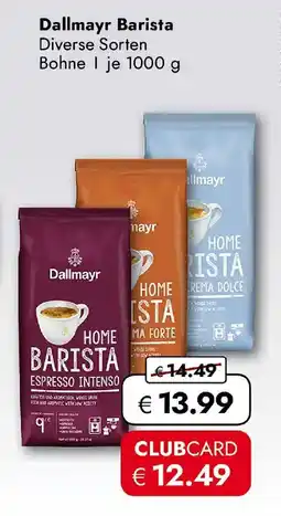 Travel FREE Dallmayr Barista Diverse Sorten Bohne Angebot