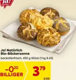 Billa Ja! Natürlich Bio-Bäckersonne Angebot
