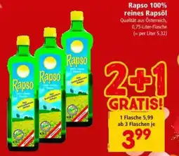Interspar Rapso reines rapsöl Angebot