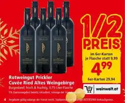 Interspar Rotweingut prickler cuvée ried altes weingebirge Angebot